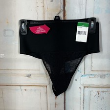 Maidenform Firm-Control Shaping Brief Black Lace Bottom No Pinch Size L Women