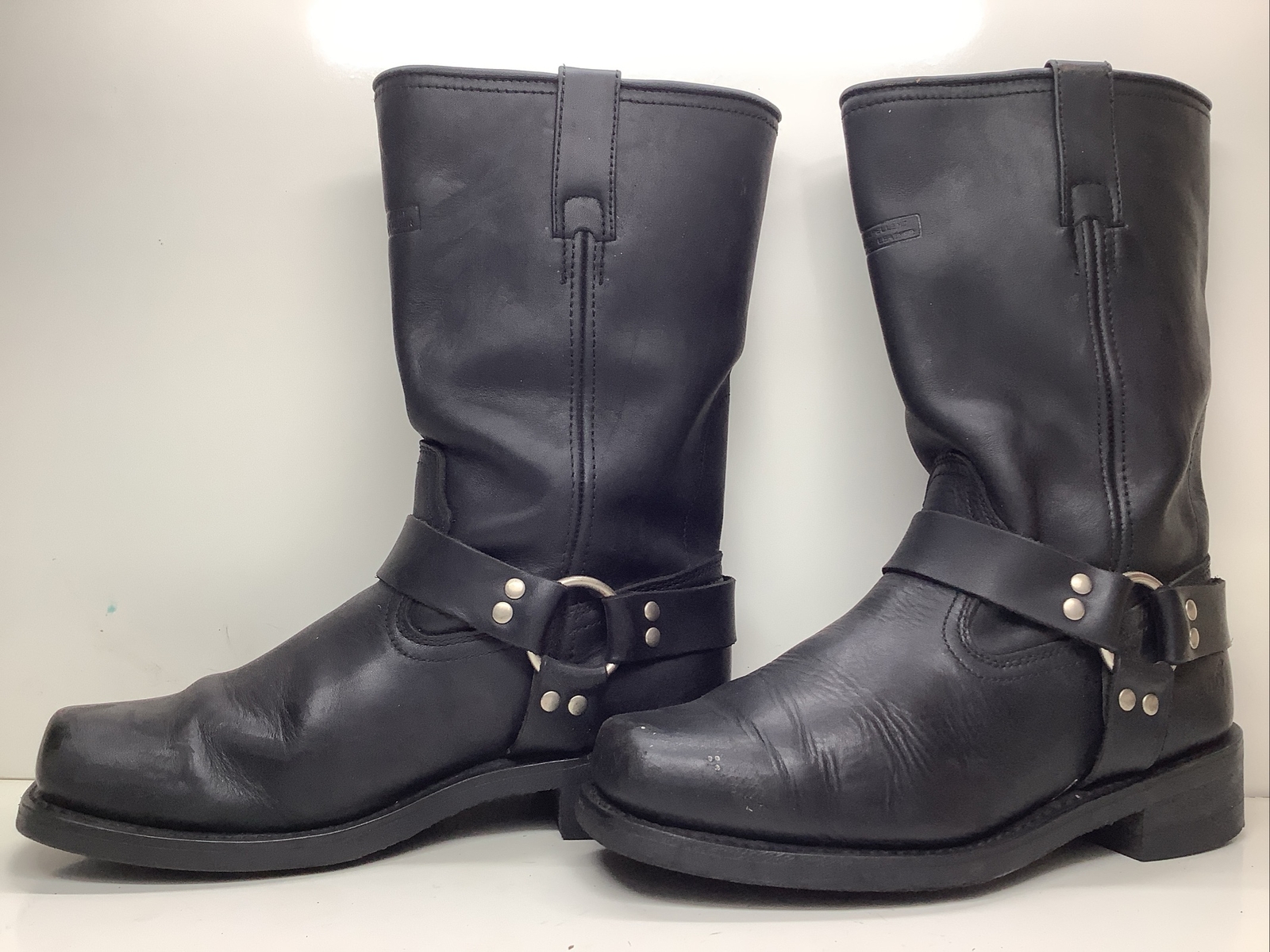 MENS RIDE TECS HARNESS RIDING BLACK BOOTS SIZE 10.5 W