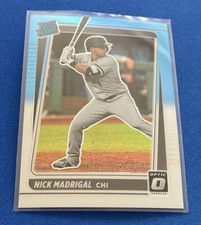 2021 Donruss Optic Carolina Blue & White #49 Nick Madrigal RC Chicago White Sox