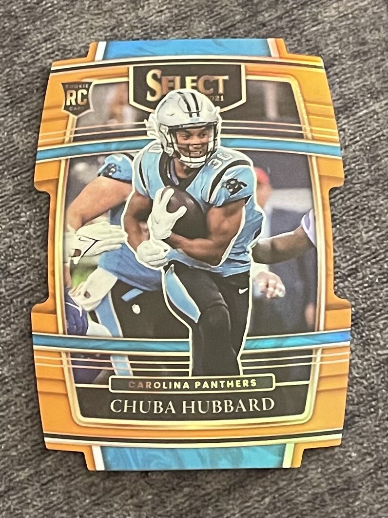2021 Select Concourse Die Cut orange Chuba Hubbard 188/249, fresh, mint