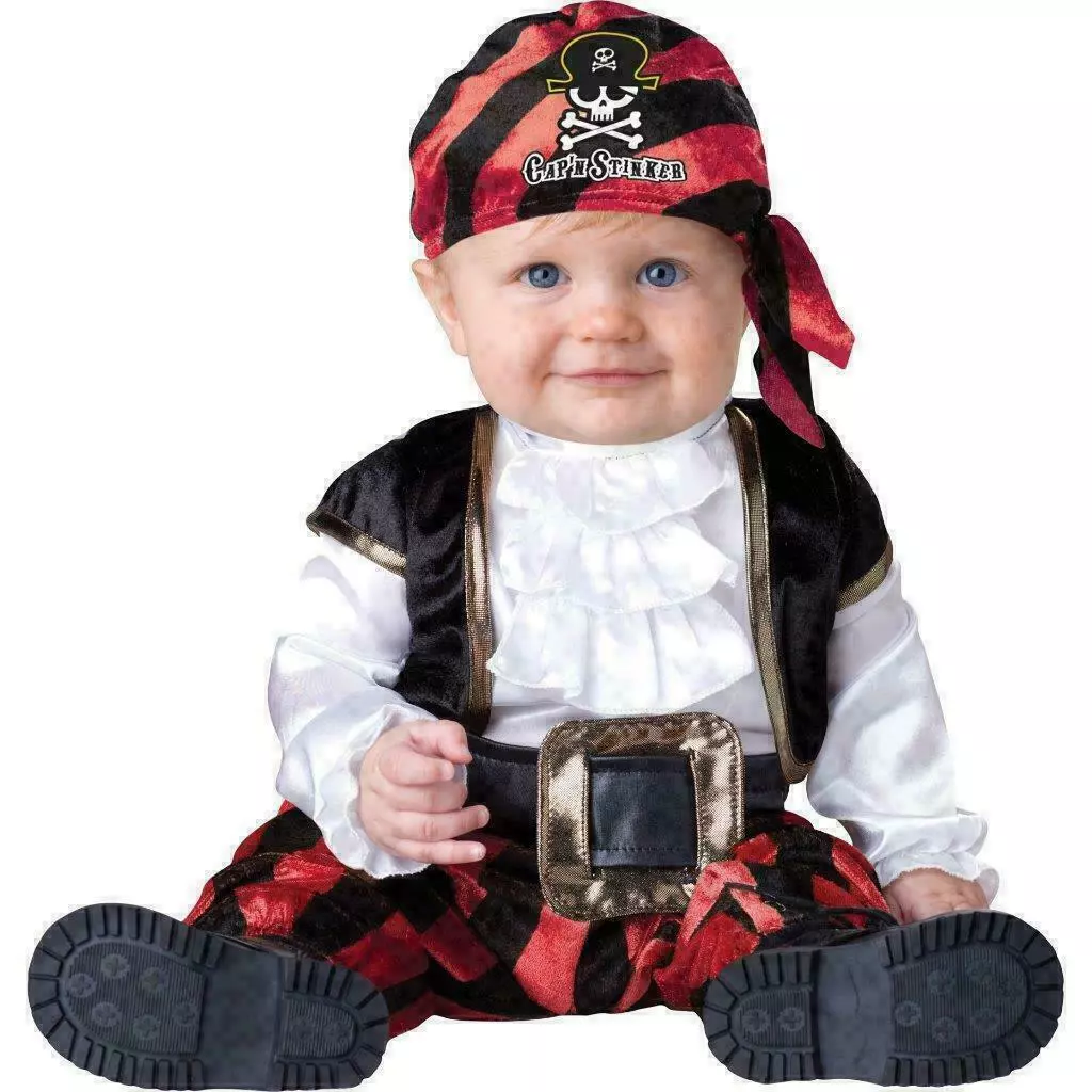 NWT Pint Size Pirate 2 Pc Costume Baby Infant Boys 12-18 Months