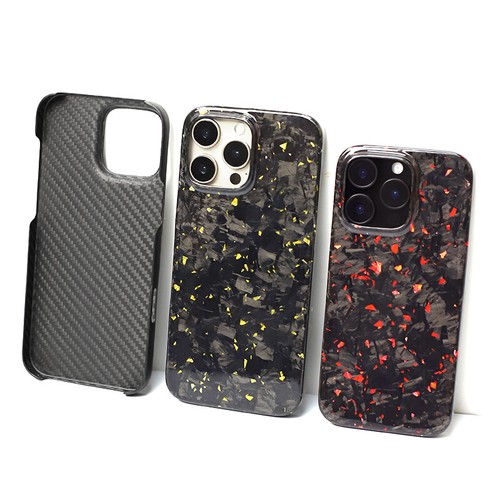 Coque véritable en fibre de carbone motif forgé coque robuste pour iPhone 16 Pro Max/16 Pro - Photo 4 sur 37