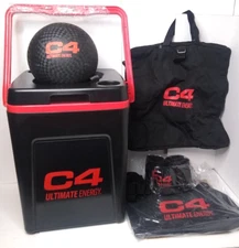 C4 Ultimate Energy Drink Cooler Sports Promo Set Kickball w/ Bases, Koozies, Bag
