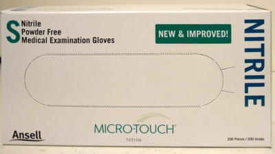 200 Nitrile Gloves Small Micro-Touch Powder Free Medical Examination 6034301