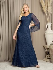 Mother of the Bride Groom Dress in Lace- EV3471- Sizes S to 4X NWTags