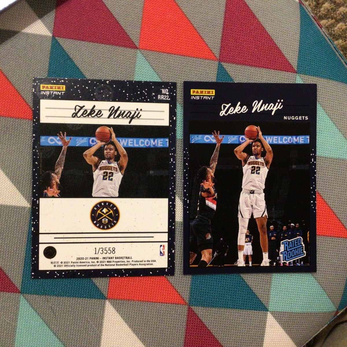 にけ 2021 PANINI SELECT BASKETBALL Zeke Nnaji Concourse Base Blue