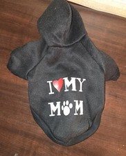 Small I    MY Mom Dog Hoodie