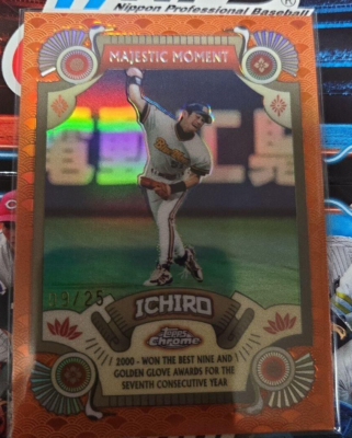 2024 Ichiro Suzuki /25 TOPPS NPB CHROME MAJESTIC MOMENTS #IMM-10 