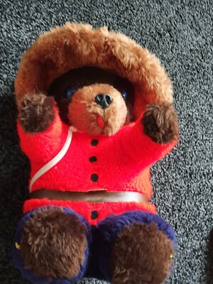 SELTENER Kanada Teddybär von Mara Toys - 17 Zoll Plüsch namens Mufty der Reittier VINTAGE 