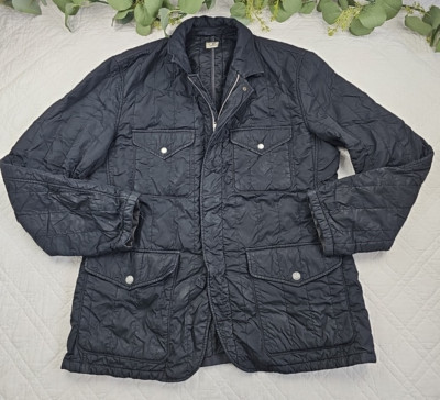 C.P. Company Quilted Full Zip Field Jacket Men's Size 54 Made in Italy 4 Pocket