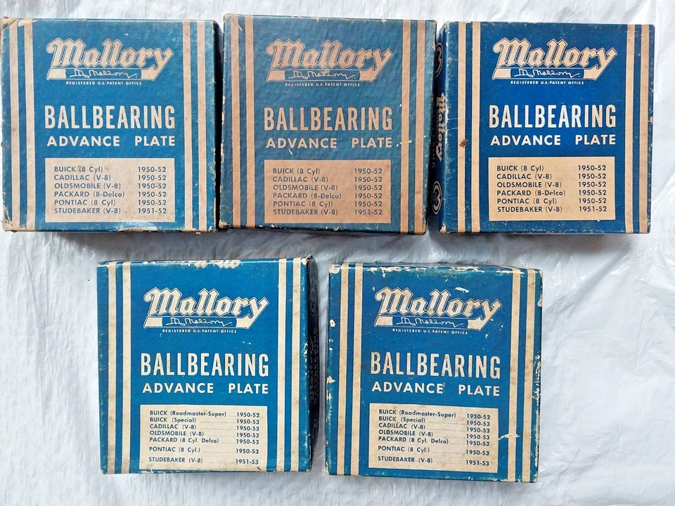 Buick Olds Pontiac Cadillac 8 1950-1953, placa distribuidora de rodamientos de bolas Mallory Foto 4 de 4