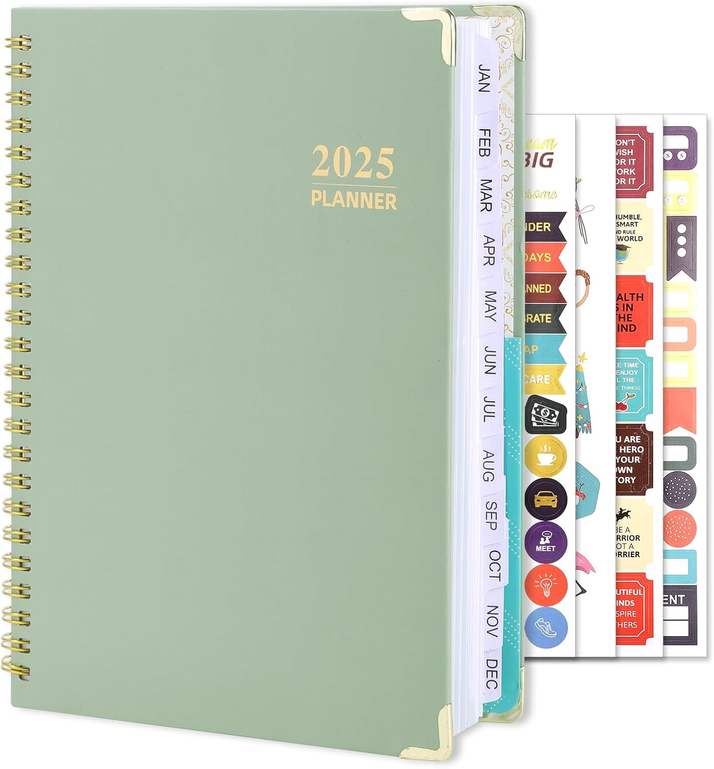 2025 Planner, 2025 Weekly and Monthly Calendar Planner January to December A5 (6