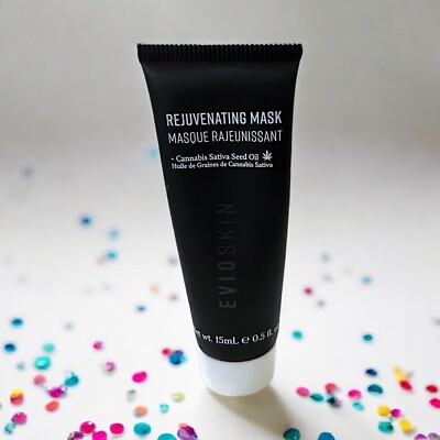 Evio Beauty EvioSkin Rejuvenating Face Mask Masque Mini Travel 0.5oz NWOB Sealed