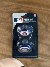Chicago Cubs Pack Of 2 Orthodontic Baby Pacifiers By Baby Fanatic