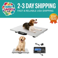 Portable 1100Lbs Digital Livestock Scale - Accurate & Durable Stainless Steel