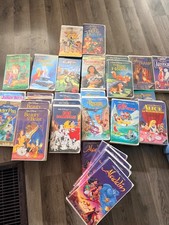 walt disney black diamond vhs tapes lot