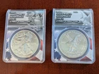 2021 Silver Eagle Type 1 & Type 2 – ANACS MS70 – First Strike – 2‑Coin Set