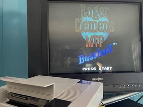 Roger Clemens MVP Baseball Nintendo NES Cartridge Manual 1991 Tested Working LJN