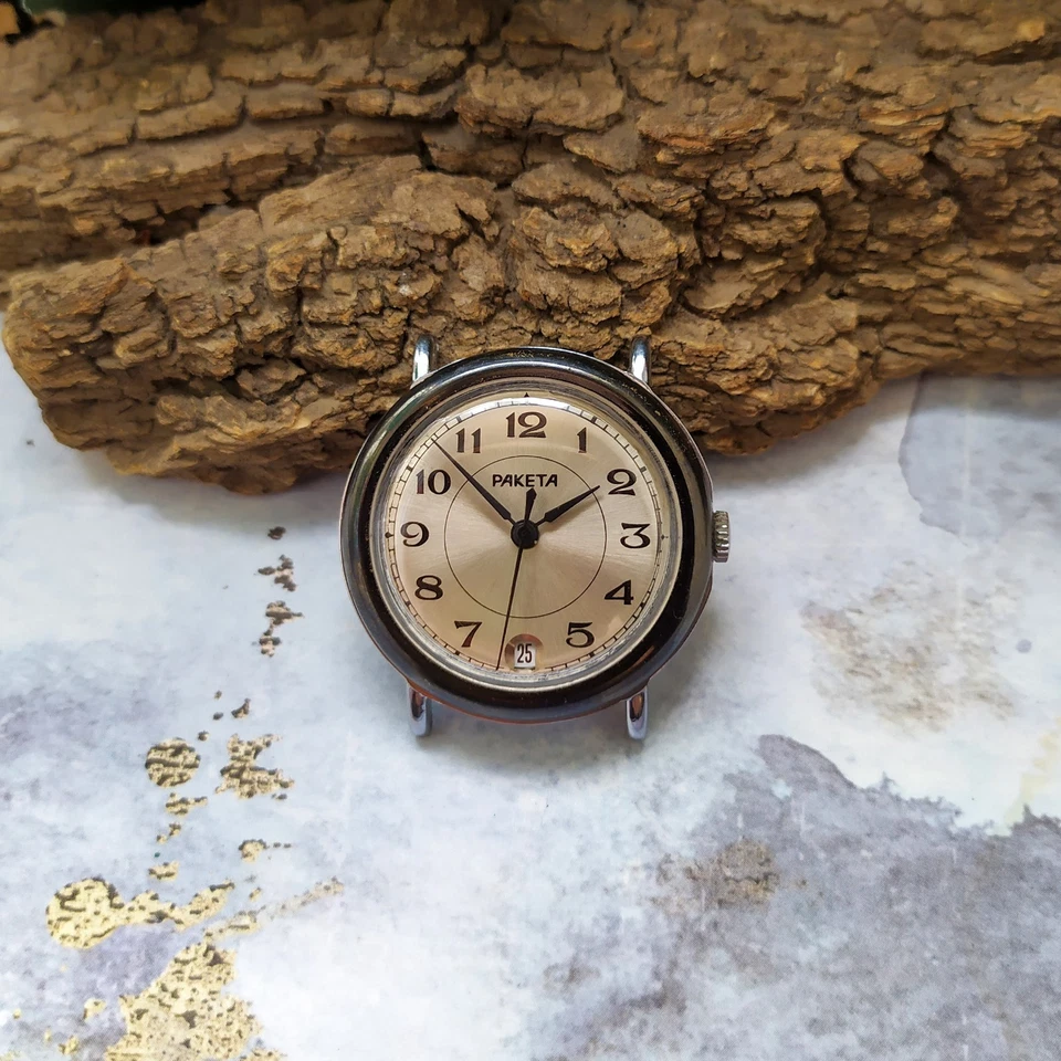 Часы Ракета СССР винтажный механические мужские наручные часы советские часы - Изображение 3 из 4