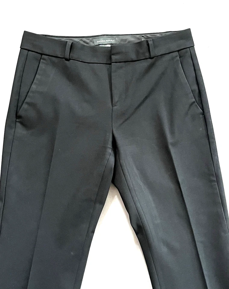 Banana Republic  Logan Pants Womens Size L Black   Bootcut Trousers Straight - Image 4 of 4
