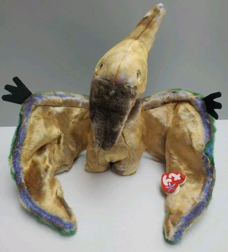TY Beanie Buddy Swoop Pterodactyl Plush Stuffed Animal Vintage Retired NWT (W)