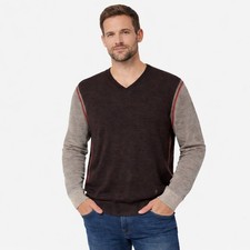 Roberto Cavalli Men's 100 Laine Wool Sweater 52 Large V Neck Casual Preppy