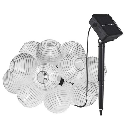Solarstrom LED Lampionleuchten Kette verschiedene Gesamtlängen  new - Bild 1 von 4
