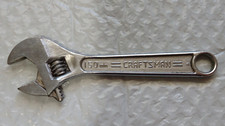 CRAFTSMAN TOOLS USA 44602WF, .6"W. JAW, ADJUSTABLE WRENCH, 6.25" LONG.