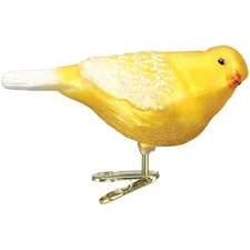 Old World Christmas Glass Blown Ornament, Canary (With OWC Gift Box)