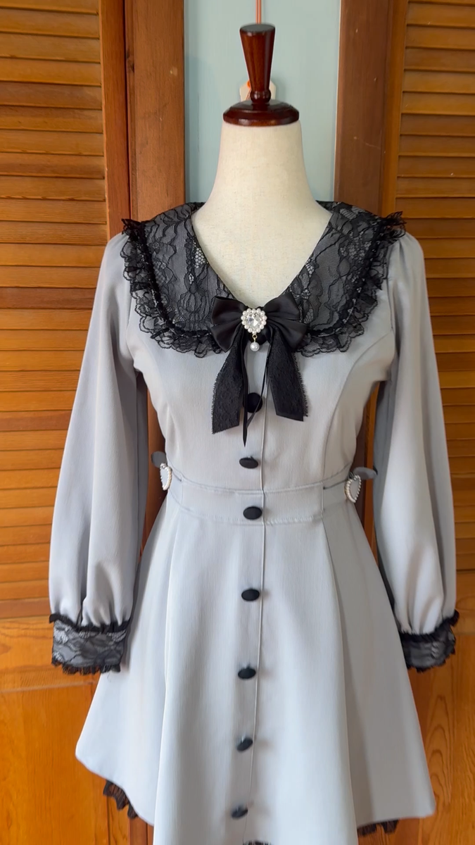 Liz Lisa J-fashion Harajuku Gyaru Jirai Kei Dollcore Gray Black