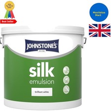 Brilliant White Silk Emulsion Paint 5L - Smooth Finish for High Traffic Areas 4.60 per litre