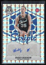 Buddy Boeheim 2023-24 Panini Mosaic #MS-BBP Scripts AU Detroit Pistons
