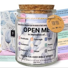 Bible Verse Jar, Christian Gifts for Women, Best Friend Birthday Present for ...