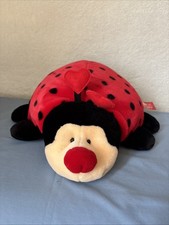 Vintage Russ LOVE BUG Plush Ladybug Red Black Stuffed Animal 10  