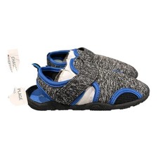 Joe Fresh Shoes Unisex Kids Size 8 Gray Blue Beach Water Sneakers Hook Loop