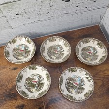 Johnson Brothers The Friendly Village "The StoneWall" Set Of 5 Fruit Bowls 5¼"