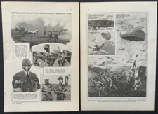 London Air Raid Drill 1929 article “Repelling an Attack on London in Mimic War"