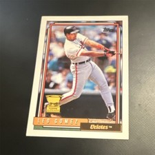 TOPPS 1992 Leo Gomez #84 Orioles All-Star Rookie Baseball Card. rookie card picture