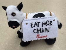Chick-Fil-A Plush Cow Toy Eat More Chicken Mor Chikin Advertisement 6 New 2020