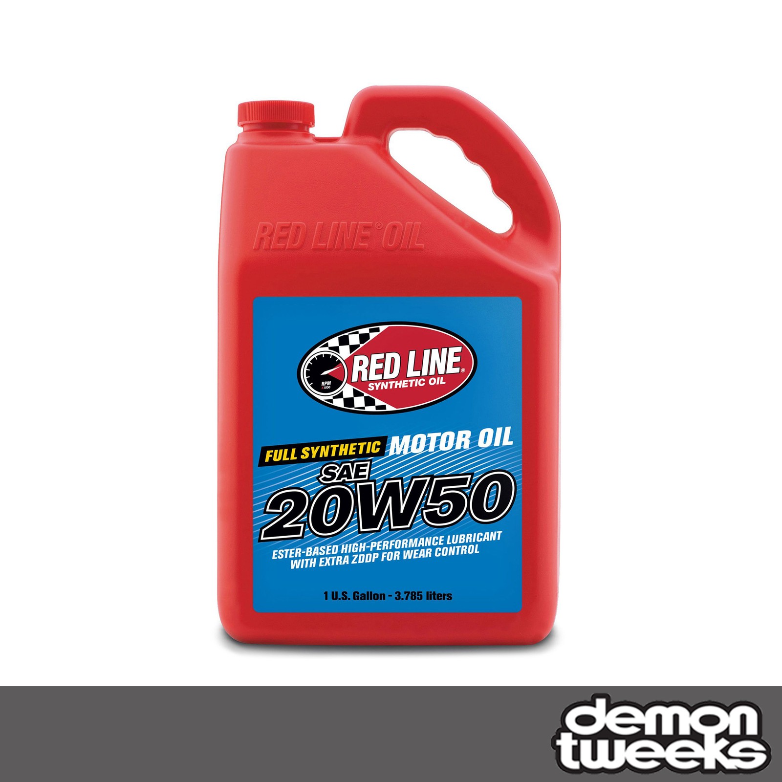 1 x Red Line 20W50 Fully Synthetic High Performance Engine Oil, 1 Gallon (3.78L)