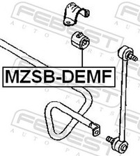 Für FEBEST MZSB-DEMF FRONT STABILIZER BAR BUSH D17