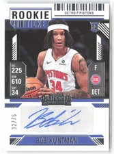 2024 Panini Silhouette Bobi Klintman Rookie Season Ticket /75 #RST-BOB Auto