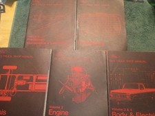 1973 Ford Truck Van  Bronco Shop Manual Set Original Books Pickup F-100