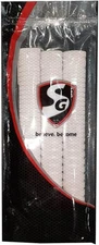 Sg White Hexa Cricket bat Grip Pack of 3 One Size, 