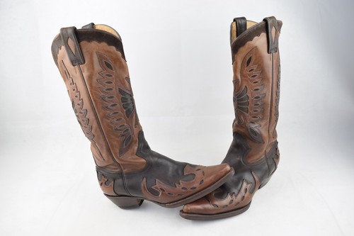 Buffalo Vintage Damen Cowboy Stiefel EU 40 US 9 Western Stiefel Braun Leder - Bild 2 von 9