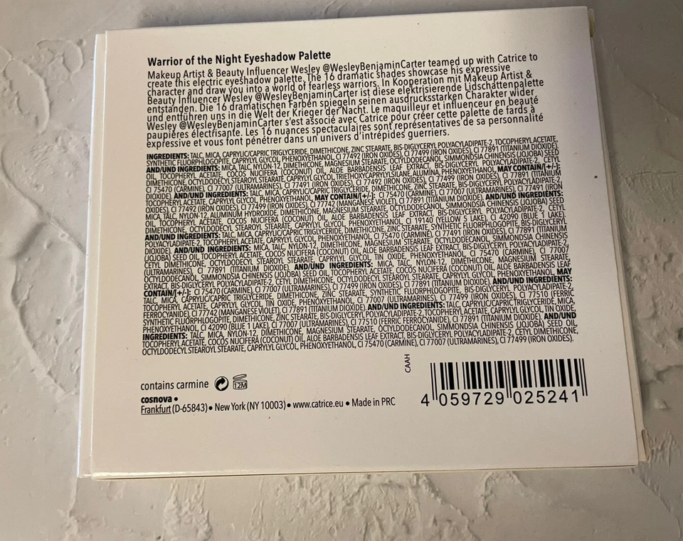 Catrice warrior of the night wesley b eyeshadow palette  new in box 0.56oz - Image 2 of 3