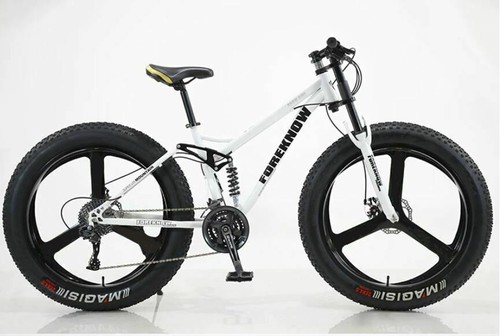 Fat Tire Bike Dual Full Suspension 7 Speed 26" Bicycle Tri / 5 Spoke - Picture 16 of 29