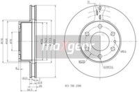 2X Maxgear 19-1337 Bremsscheibe Passend FüR Iveco