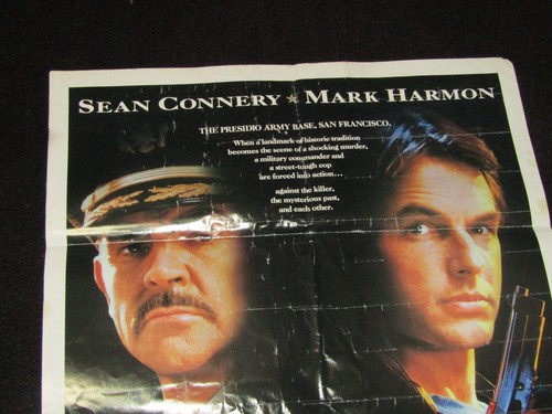 Póster de película vintage 1988 The Presidio original 40"" X 27"" de Sean Connery - Imagen 3 de 13