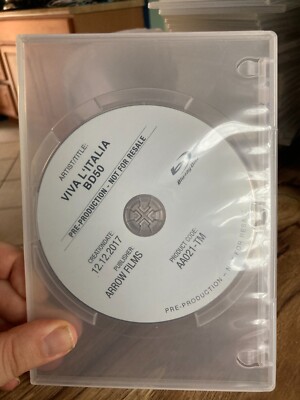 Viva L'Italia Limited Edition Blu-ray (Arrow Films) Pre Production Promo Disc